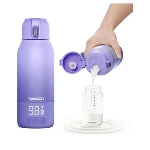Momcozy Portable Water & Milk Warmer -Lavender 17 ounce capacity New in open Box